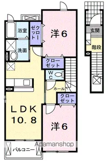 シティハイツ梅田・2番館【2階】の間取り