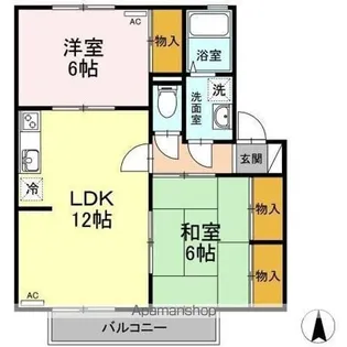 ベイサージュ・22 C棟【1階】の間取り