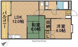 コスモスA【3階】の間取り