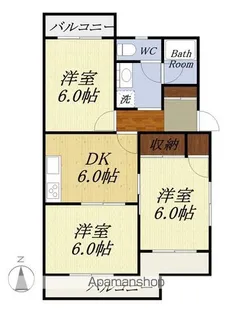 デイブレイク【3階】の間取り