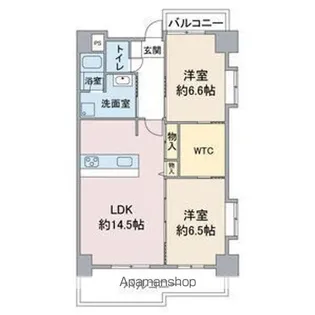 2LDKの間取り画像