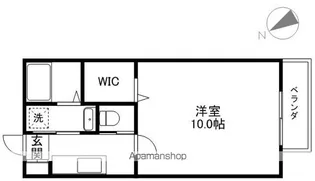 スタンサミーア八日市【1階】の間取り