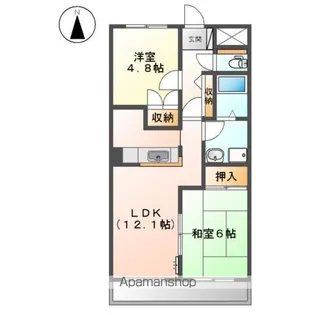 ベルクレスト【2階】の間取り