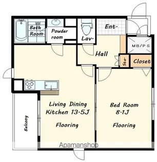 エスペランサ神宮前【1階】の間取り