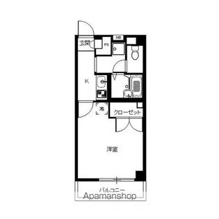 1Kの間取り画像