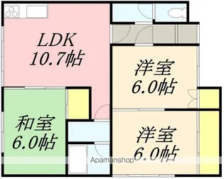 3LDKの間取り画像