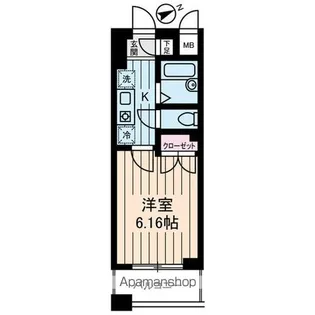 東京都中野区東中野3丁目【マンション】の間取り