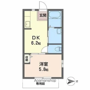 メゾンシズ【1階】の間取り