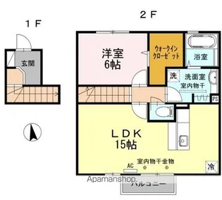 オリーブハウスTKN【2階】の間取り