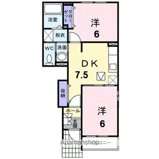 プリムローズ【1階】の間取り