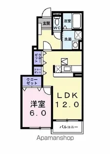 ツイン タウン 白石坂 Ⅱ【1階】の間取り