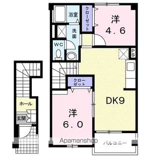ラフォーレKⅡ【2階】の間取り