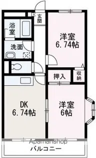 ラ・ファース【203号室】の間取り