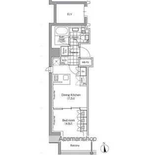 東京都江東区深川2丁目【マンション】の間取り