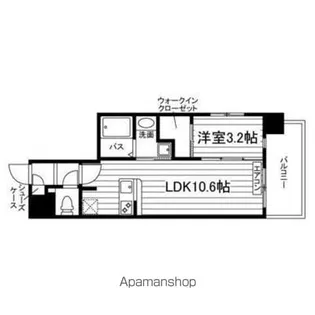 UNI TWINTOWER ETERNITY【501号室】の間取り