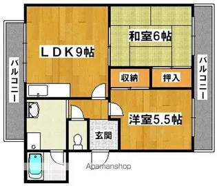 メゾンハイツ信【4階】の間取り