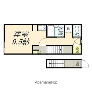 レアル南方Ⅱ【201号室】の間取り