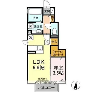 サンターニティ A【1階】の間取り