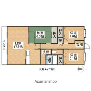 ベル・ドミール田中【2階】の間取り