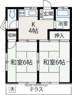 ハイネスコミネ【101号室】の間取り