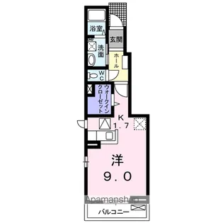 プリムローズ 南浜A【1階】の間取り