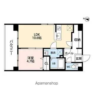 スペリアージュ タワー【9階】の間取り