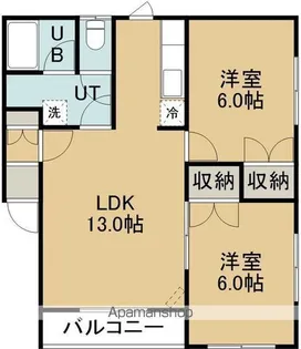 コーポヒカリA【202号室】の間取り