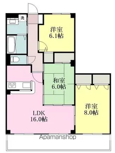 サンヴァリエ岩崎【203号室】の間取り