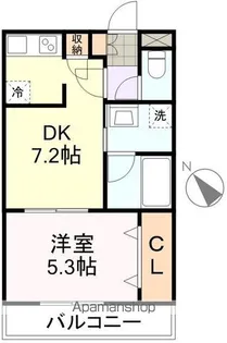 ソレアード小松島【2階】の間取り