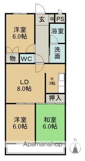 サンシャイン藤【302号室】の間取り