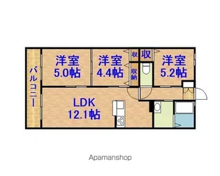 グラシア【103号室】の間取り