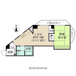 第一石原ビル【603号室】の間取り