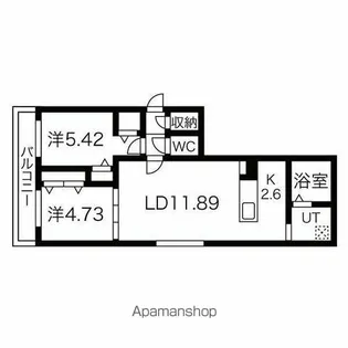 シティレジデンス南9条【5階】の間取り