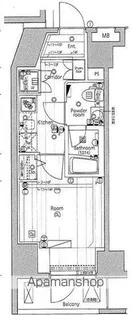 プレミアムキューブG渋谷神南【7階】の間取り