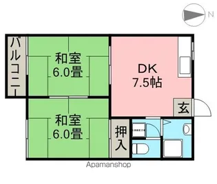 タウニー8【2階】の間取り