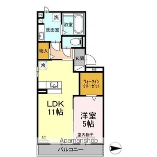 リバーパーク舞鶴【2階】の間取り