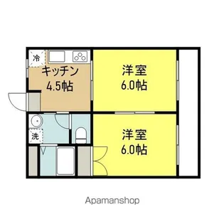 ヤマヨシマンション【306号室】の間取り