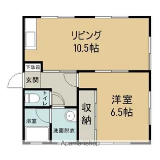 メゾンしらゆり【101号室】の間取り