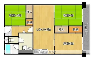 泉北若松台AB住宅【204号室】の間取り