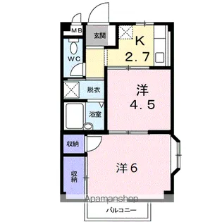 エルディムK【1階】の間取り