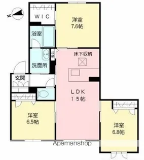 ベルヴェデーレ【103号室】の間取り