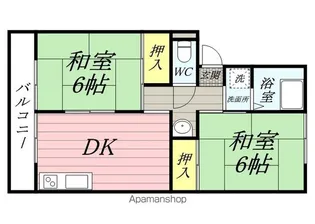 シャインハイツ【2階】の間取り