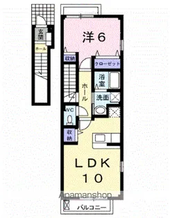 ライツェント・ハオス【2階】の間取り
