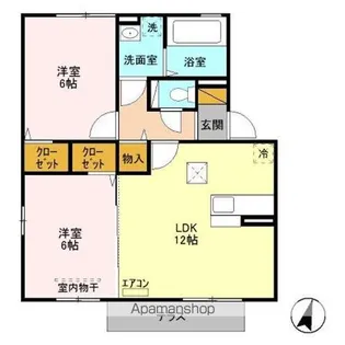 ボナール【1階】の間取り