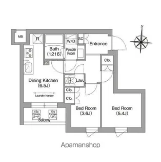 コンフォリア・リヴ南品川【3階】の間取り
