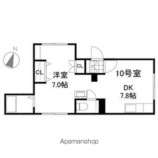 キングパレスⅤ B棟【2階】の間取り