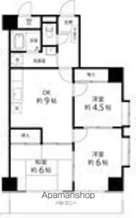 T’S GARDEN蕨Ⅲ【4階】の間取り