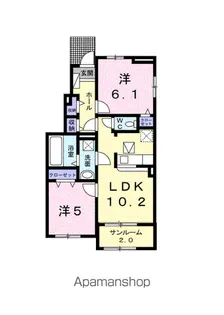プリュレ【1階】の間取り