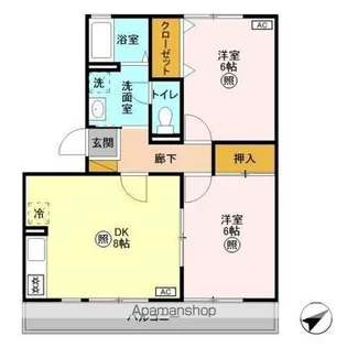 セピアコート【3階】の間取り