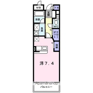 ミッドウエスト小阪【1階】の間取り